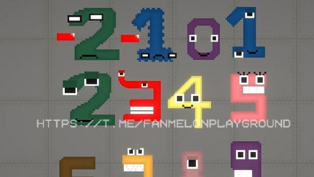 A huge pack on number, math and alphabet lore for Melon Playground