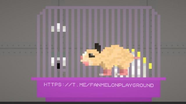 Syrian Hamster with Cage для Melon Playground