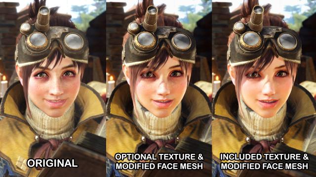 Cuter Handler Face Model для Monster Hunter: World