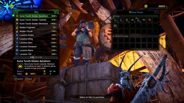 Все предметы в магазине / ALL Items in Shop (with DLC support) для Monster Hunter: World