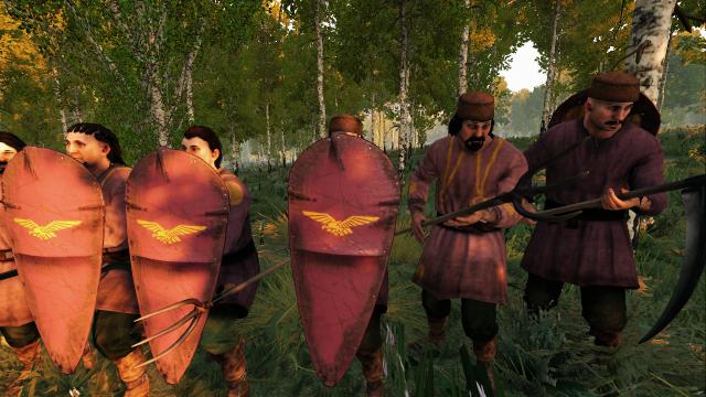 Щиты для рекрутов / Shields for Recruits для Mount And Blade: Bannerlord
