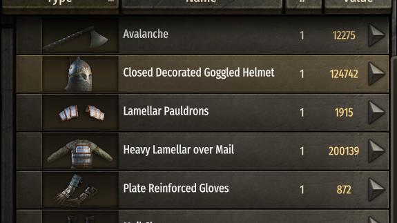 Armor Reward When Becoming Vassal