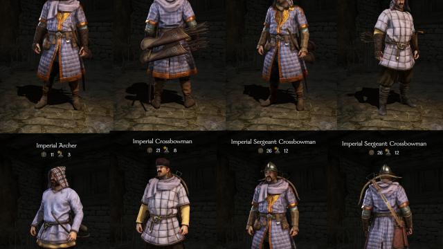 Переработка пехоты Империи / Imperial Infantry Reworked для Mount And Blade: Bannerlord