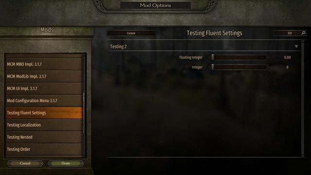 Mod Configuration Menu for Mount And Blade: Bannerlord