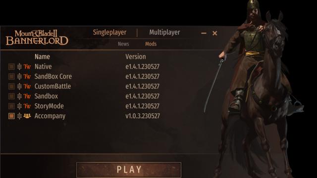 Accompany (Follow) Party for Mount And Blade: Bannerlord