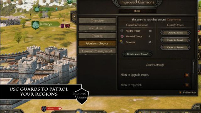 Improved Garrisons для Mount And Blade: Bannerlord
