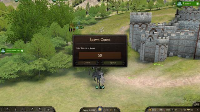 Simple Troop Spawner for Mount And Blade: Bannerlord