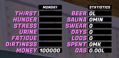 Useless Statistics для My summer car
