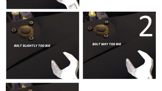Отображение размера болтов / Show Bolt Sizes