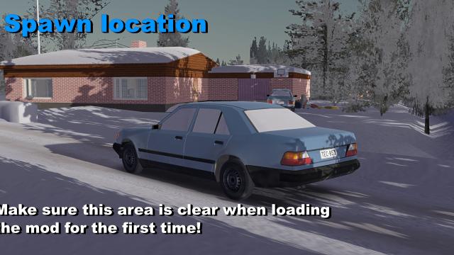1987 Machtwagen 300D для My Winter Car