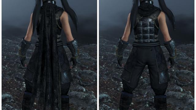 Hayabusa  Hayabusa Cape removal for Nioh 2