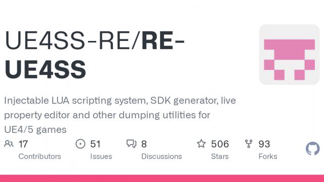 Unreal Engine 45 Scripting System (RE-UE4SS)
