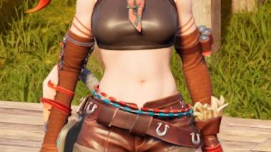 Fashionable sporty female armor