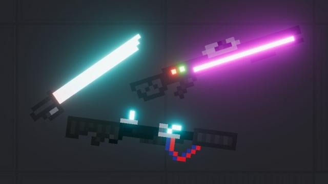 Пак научно-фантастического оружия / FTC Sci-Fi Weapons Mod для People Playground