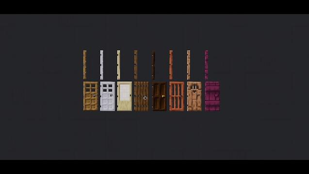 Functional Minecraft Doors Mod for People Playground