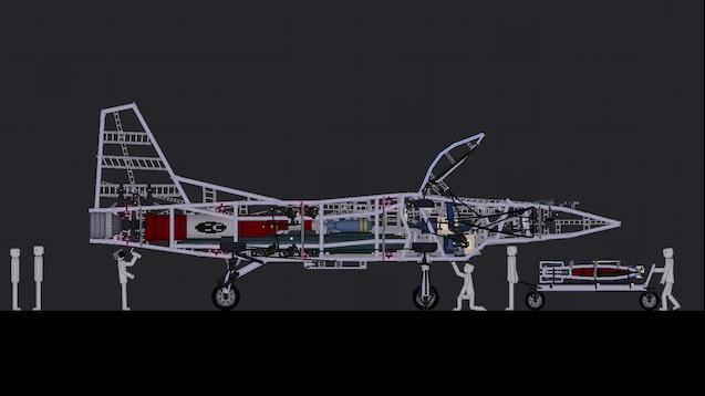 Very Detailed Fighter Jet 1 ( + Ejection Seat! ) для People Playground