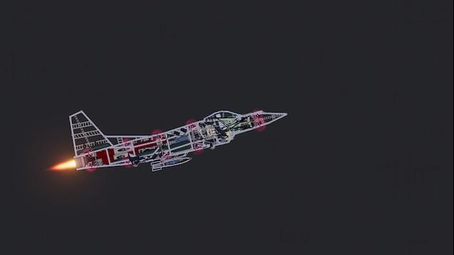 Very Detailed Fighter Jet 1 ( + Ejection Seat! ) для People Playground