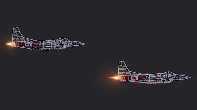 Very Detailed Fighter Jet 1 ( + Ejection Seat! ) для People Playground