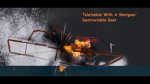 Судно / Destructable Boat для People Playground