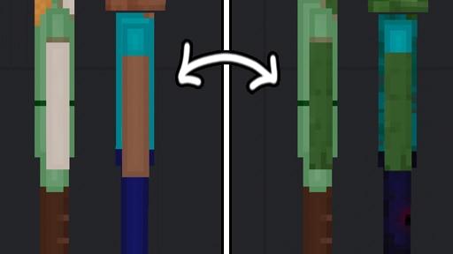 Biting Minecraft Zombie