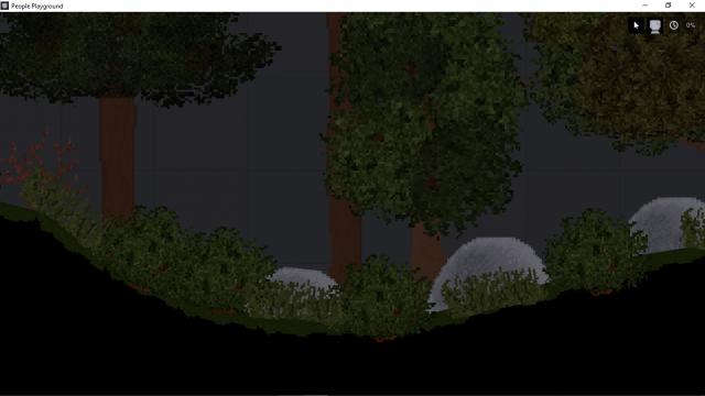 Forest and caves for People Playground