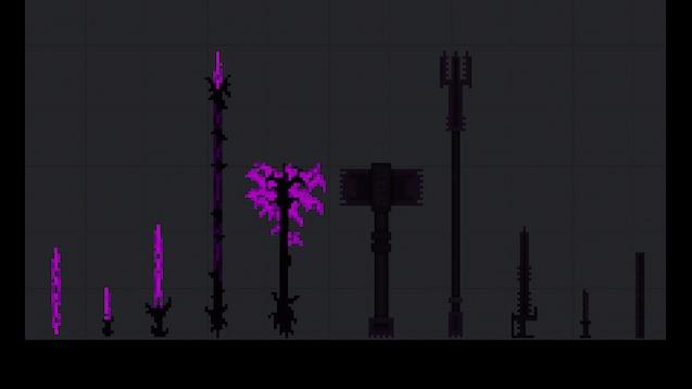 Пак фиолетового оружия / Purple weapons modpack для People Playground