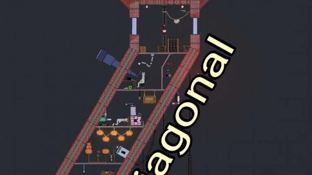 Diagonal tower
