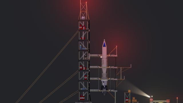 Nuclear Rocket Launch Facility (Destructible) for People Playground
