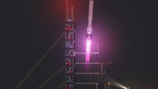 Nuclear Rocket Launch Facility (Destructible) for People Playground