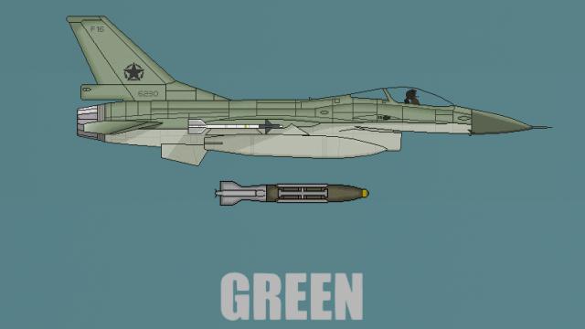 Airplane F-16 Mod для People Playground