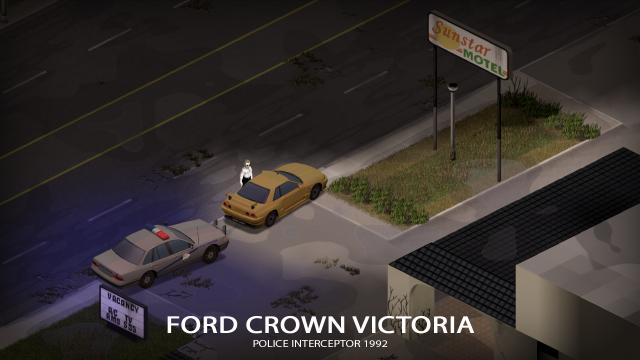 '92 Ford Crown Victoria Police Interceptor for Project Zomboid
