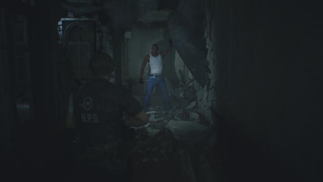 Carl Johnson X for Resident Evil 2