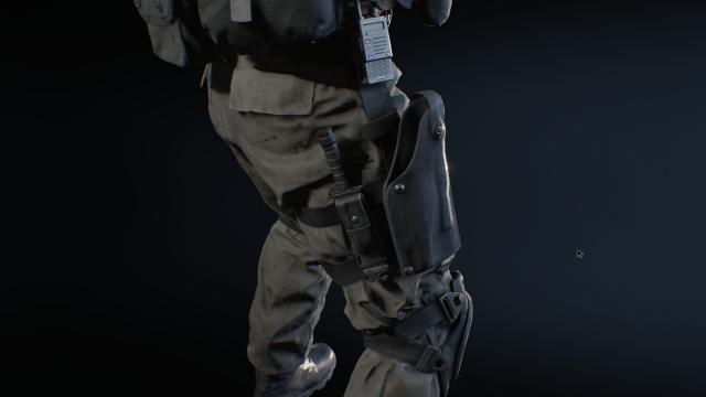 Черная рукоятка у ножа / Black Combat Knife Grip для Resident Evil 3