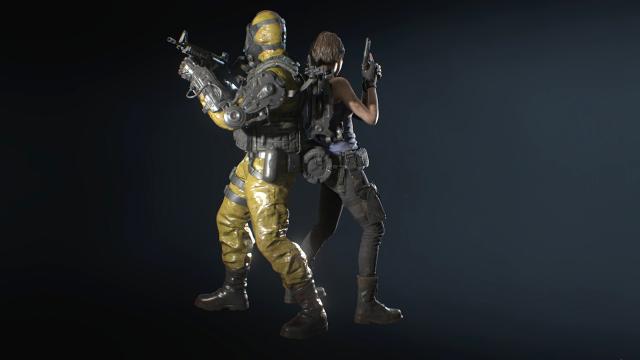 Carlos - Improved Hazmat для Resident Evil 3