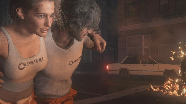 Одежда из Portal 2 для Джилл и Карлоса / Portal pack - Jill Carlos and RAI-DEN для Resident Evil 3