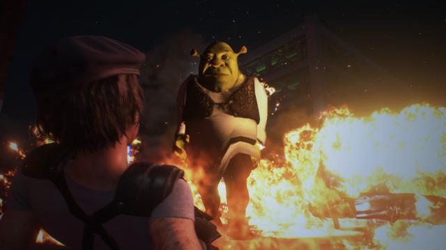 Шрек вместо Немезиса / Shrek Over Nemesis для Resident Evil 3