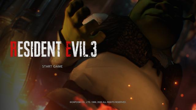Шрек вместо Немезиса / Shrek Over Nemesis для Resident Evil 3