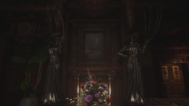 Статуи Альсины Димитреску / Replace the Armors with Alcina Dimitrescu