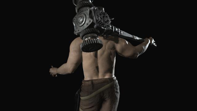 Shirtless Karl Heisenberg for Resident Evil: Village