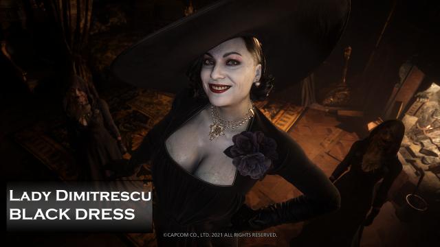 Черное платье для Леди Димитреску / Lady Dimitrescu Black Dress