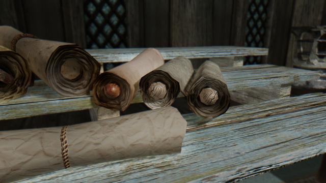 Переробка сувоїв / Retexture for The Scroll SE для Skyrim SE-AE