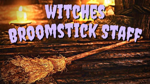 Мітла відьми / Witches Broomstick Staff - A Halloween Mod для Skyrim SE-AE