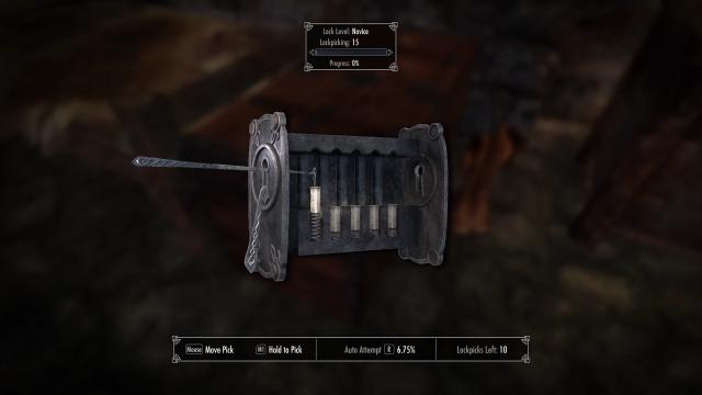Skyblivion Lockpick menu for Skyrim SE-AE