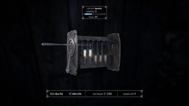 Skyblivion Lockpick menu for Skyrim SE-AE