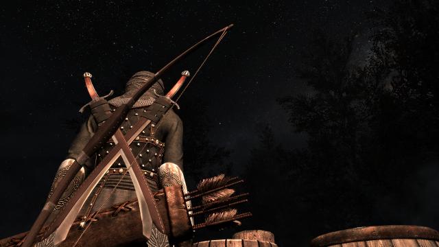 Високоякісний довгий лук 4к / Better Looking Long Bow 4K для Skyrim SE-AE