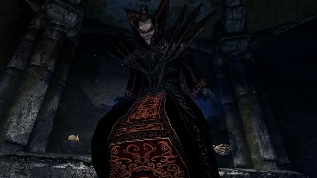 Necromaster Robes- Mihail Armors and Clothes - Мантия Некроманта для Skyrim SE-AE