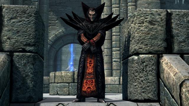 Necromaster Robes- Mihail Armors and Clothes - Мантия Некроманта для Skyrim SE-AE