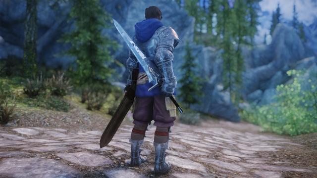Сет рыцаря Азуры / KSA Azure Skyfarer (SOS) для Skyrim SE-AE
