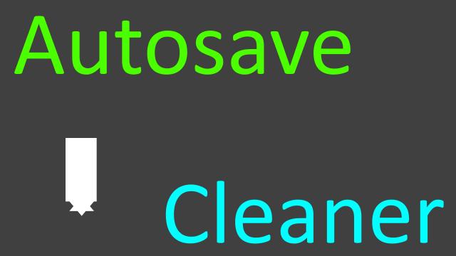 Видалення автозбережень / Autosave Cleaner (beta)
