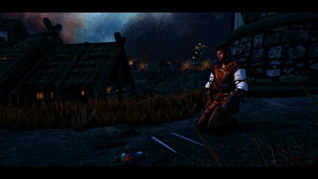Witcher 3 Inspired Main Menu Replacer for Skyrim SE-AE